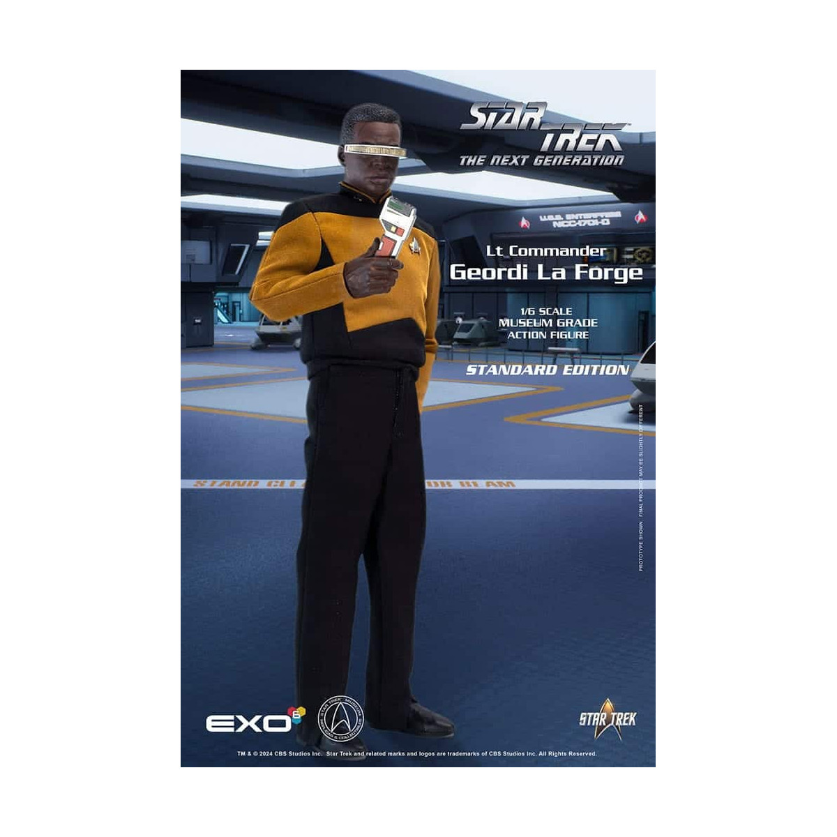EXO-6 - Star Trek: The Next Generation - Geordi La Forge Versione Standard Figura in scala 1:6