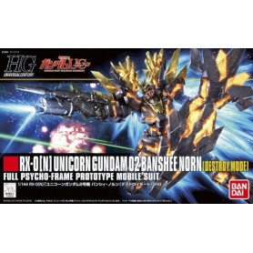 Bandai - Gunpla - 1/144 HG- RX-0[N] UNICORN GUNDAM 02 BANSHEE NORN (DESTROY MODE) - Mobile Suit Gundam Unicorn