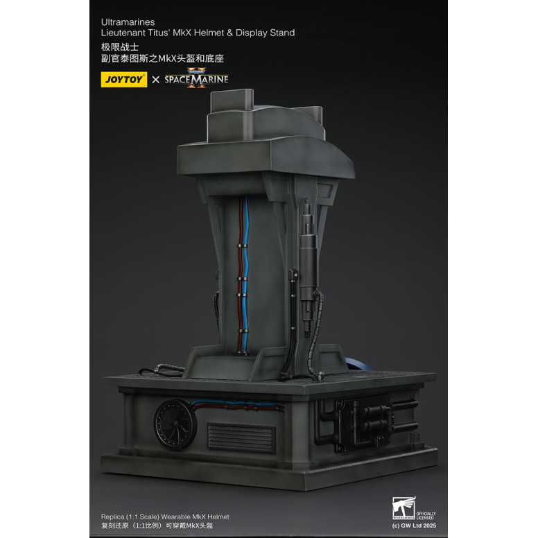 JoyToy - Space Marines II - Ultramarines Elmetto MkX del tenente Titus - espositore-11