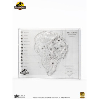 ECC Elite Creature Collectibles - Jurassic Park Mappa topografica di Isla Nublar