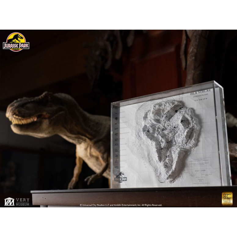 ECC Elite Creature Collectibles - Jurassic Park Mappa topografica di Isla Nublar
