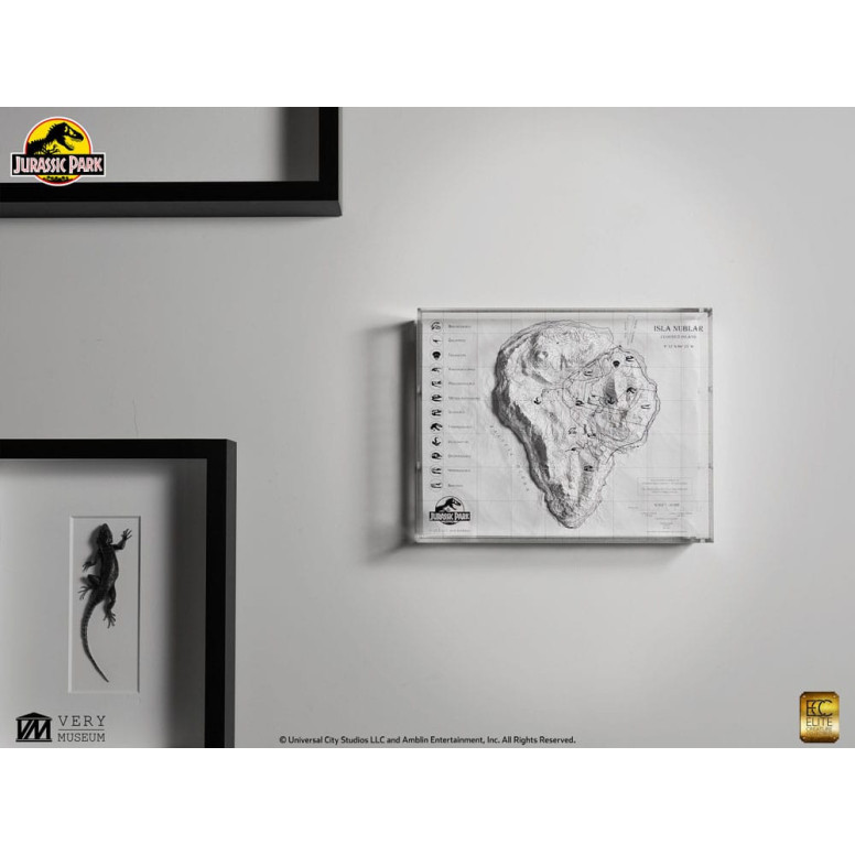 ECC Elite Creature Collectibles - Jurassic Park Mappa topografica di Isla Nublar