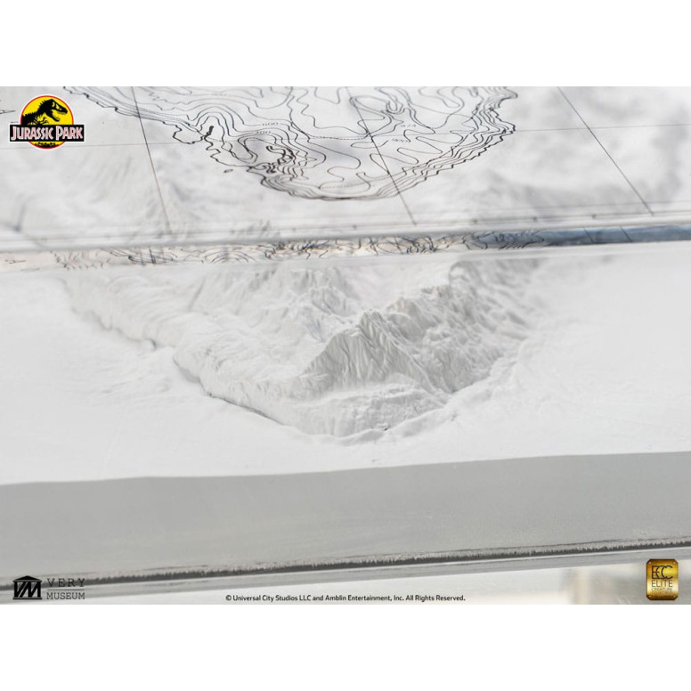 ECC Elite Creature Collectibles - Jurassic Park Mappa topografica di Isla Nublar