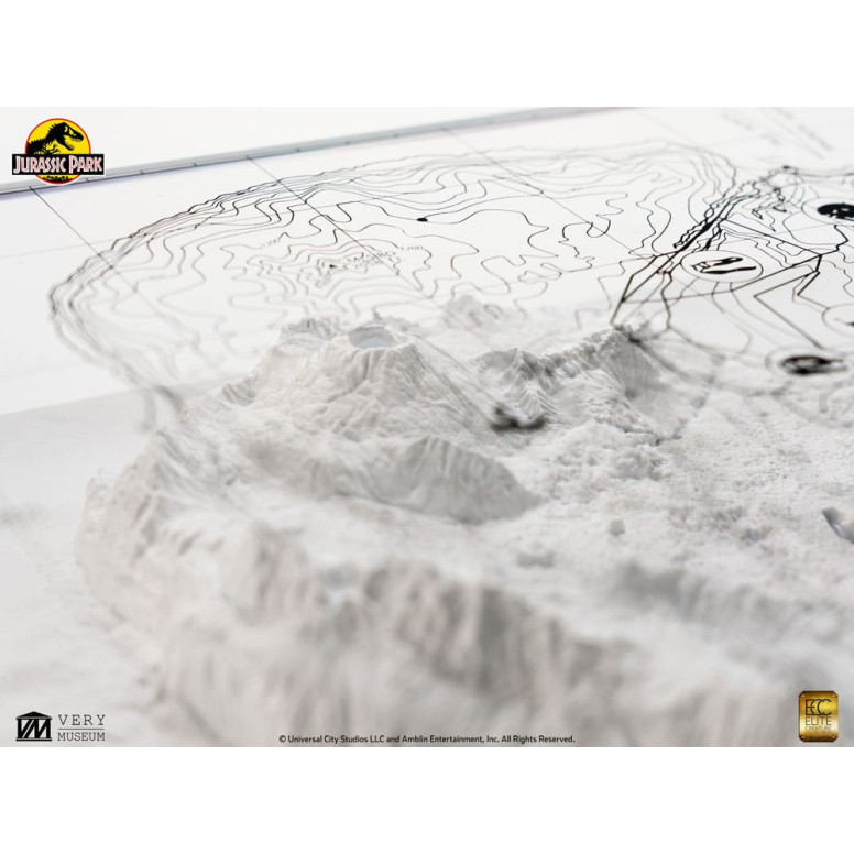ECC Elite Creature Collectibles - Jurassic Park Mappa topografica di Isla Nublar