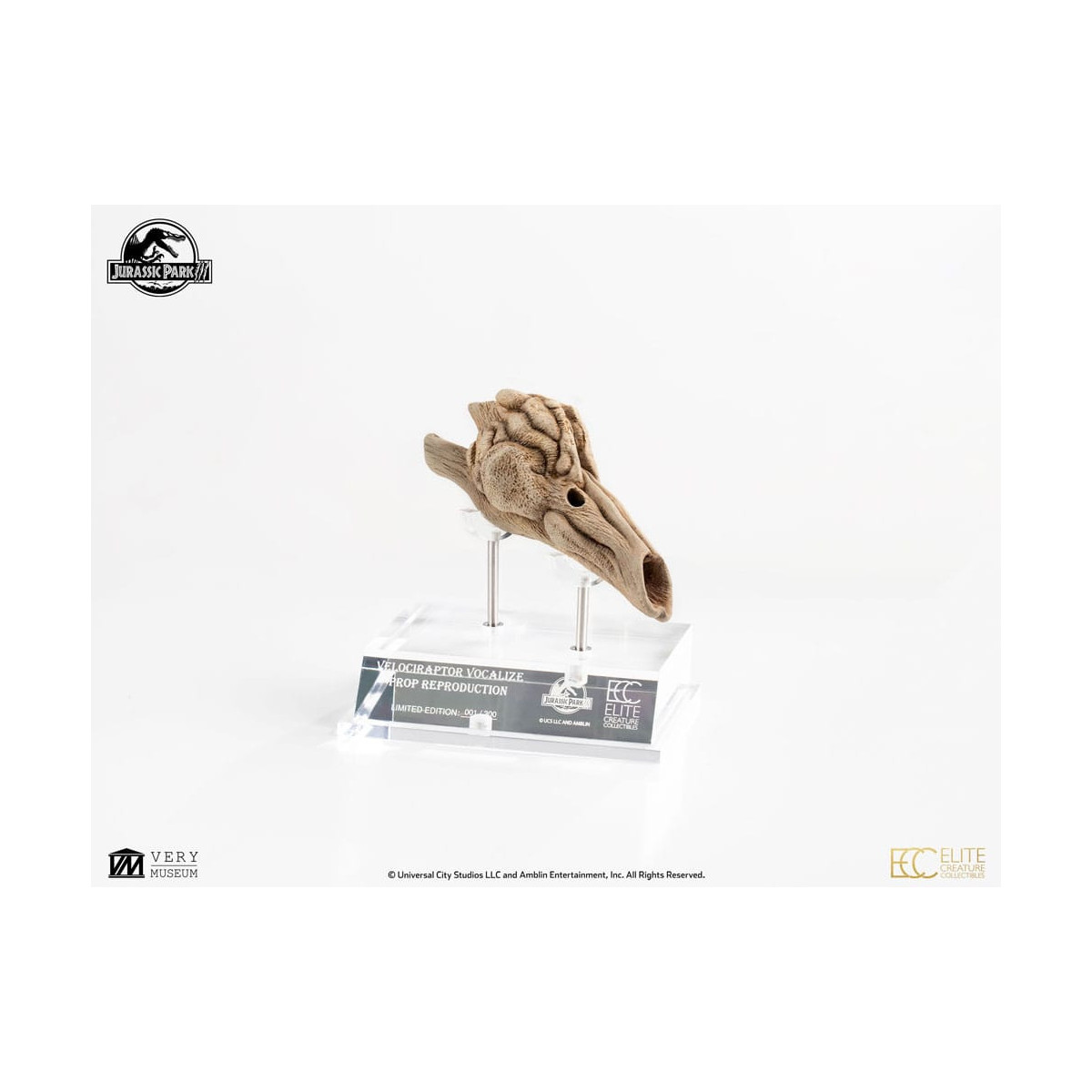 ECC Creature da collezione d'élite - Jurassic Park 3 Velociraptor Camera di Risonanza 1/1