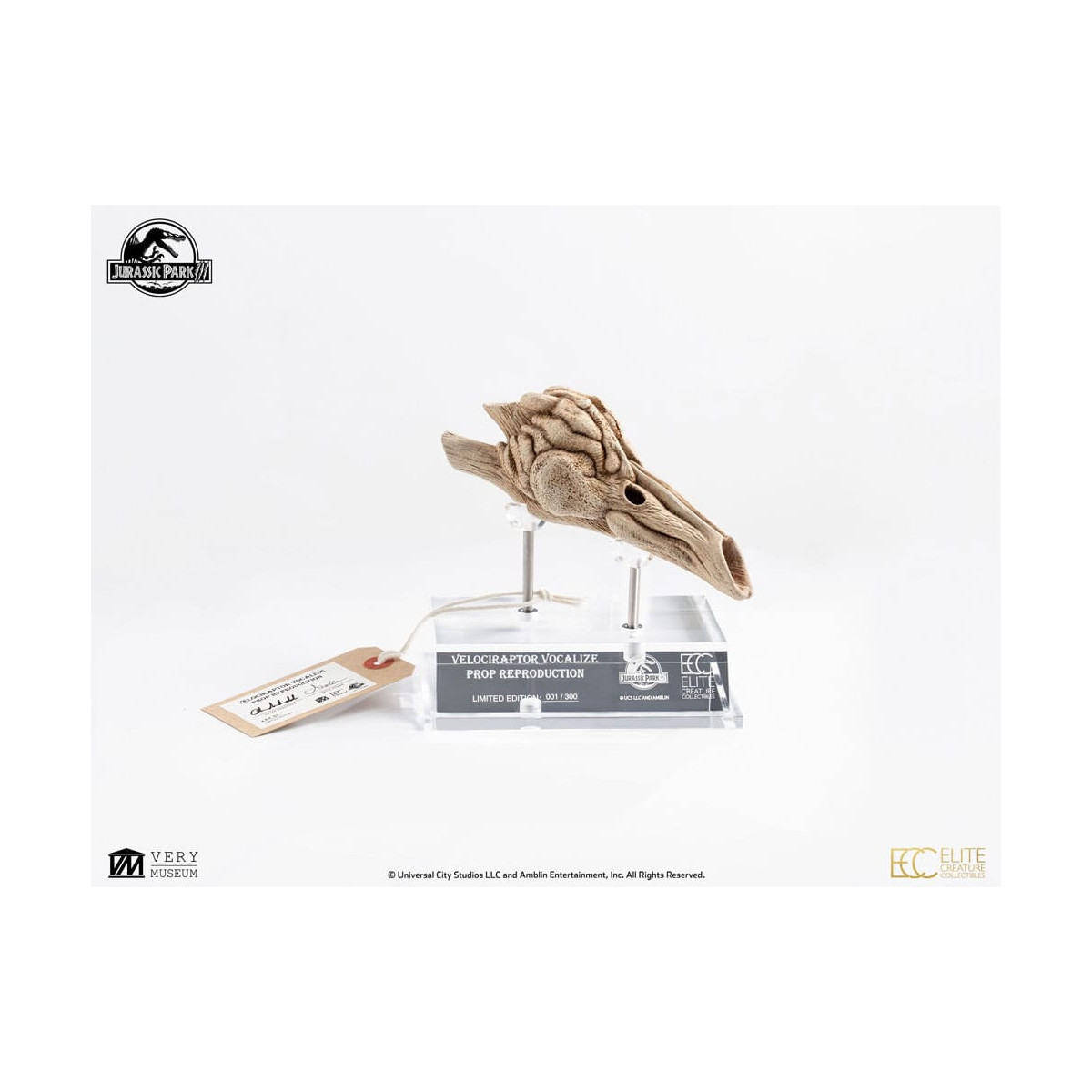 ECC Creature da collezione d'élite - Jurassic Park 3 Velociraptor Camera di Risonanza 1/1
