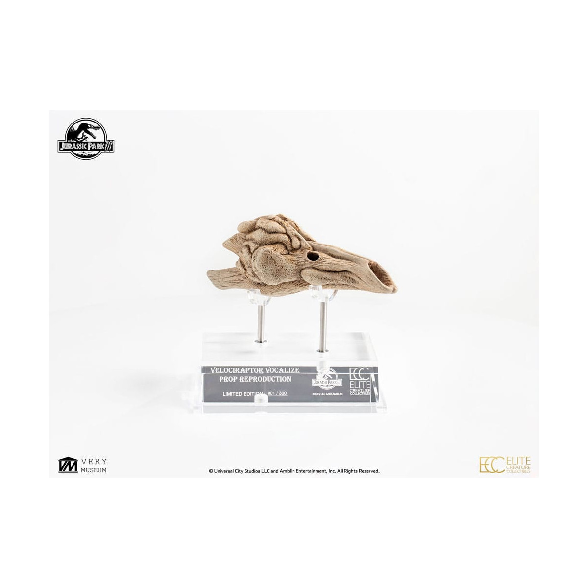 ECC Creature da collezione d'élite - Jurassic Park 3 Velociraptor Camera di Risonanza 1/1