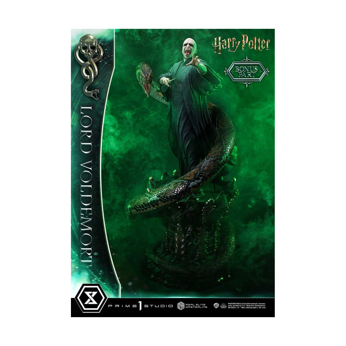 Prime 1 Studio - Statuetta Harry Potter Real Elite Masterline Series 1/4 Lord Voldemort Versione Bonus