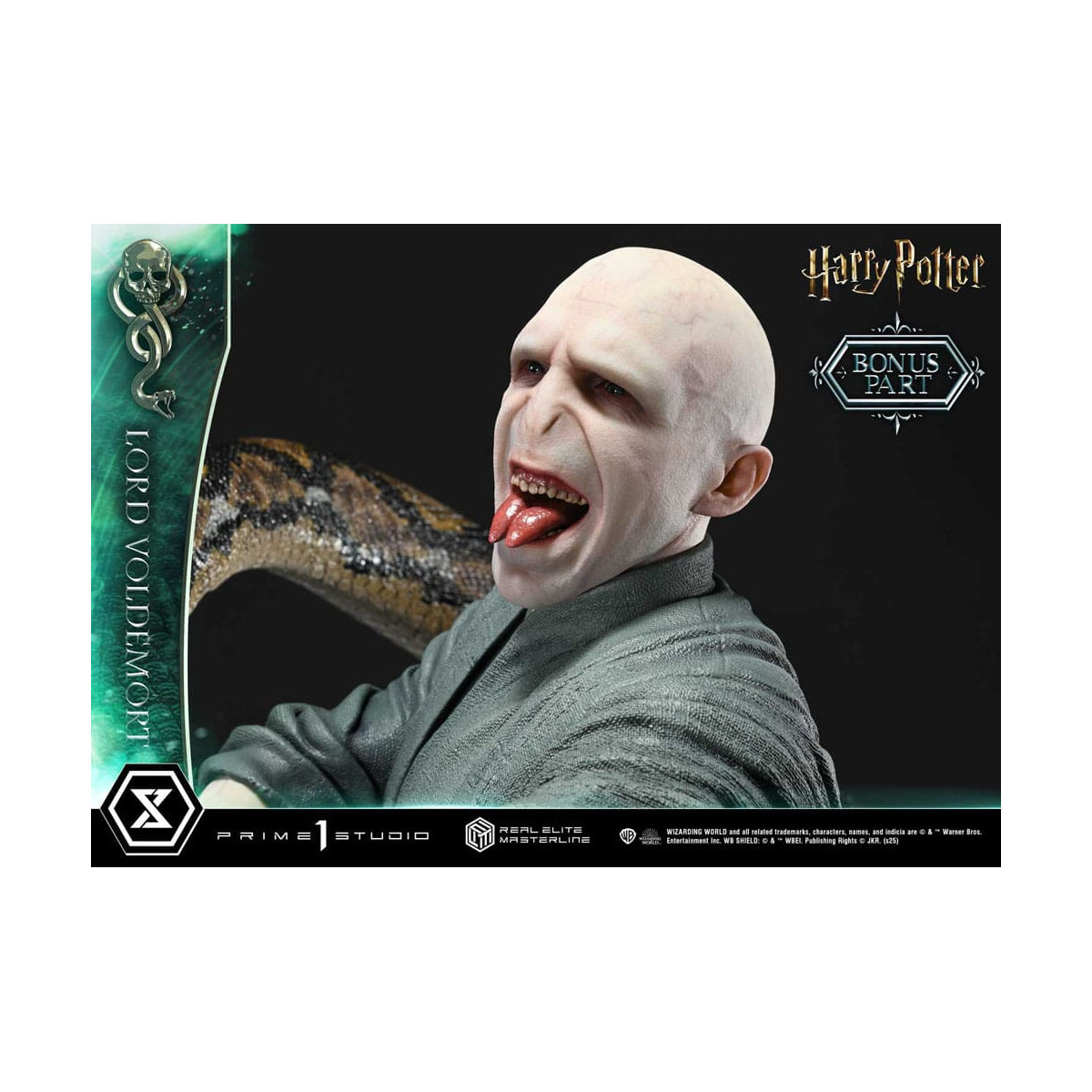 Prime 1 Studio - Statuetta Harry Potter Real Elite Masterline Series 1/4 Lord Voldemort Versione Bonus