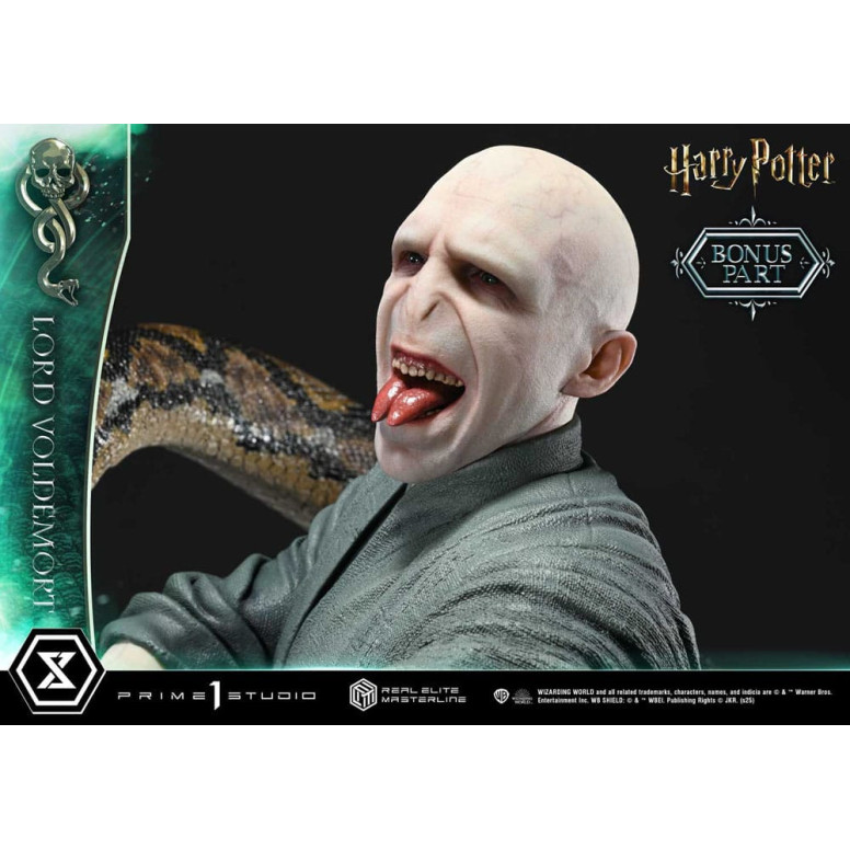 Prime 1 Studio - Statuetta Harry Potter Real Elite Masterline Series 1/4 Lord Voldemort Versione Bonus
