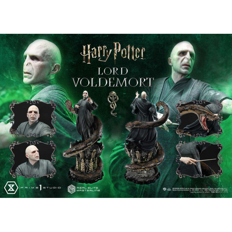 Prime 1 Studio - Statuetta Harry Potter Real Elite Masterline Series 1/4 Lord Voldemort Versione Bonus