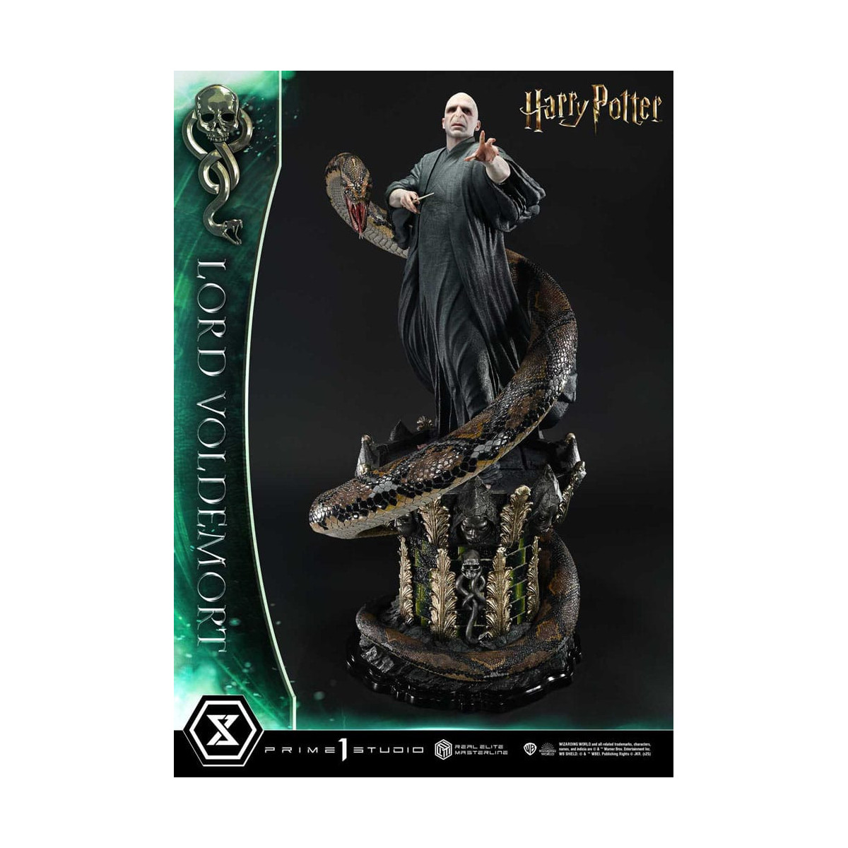 Prime 1 Studio - Statuetta Harry Potter Real Elite Masterline Series 1/4 Lord Voldemort Versione Bonus