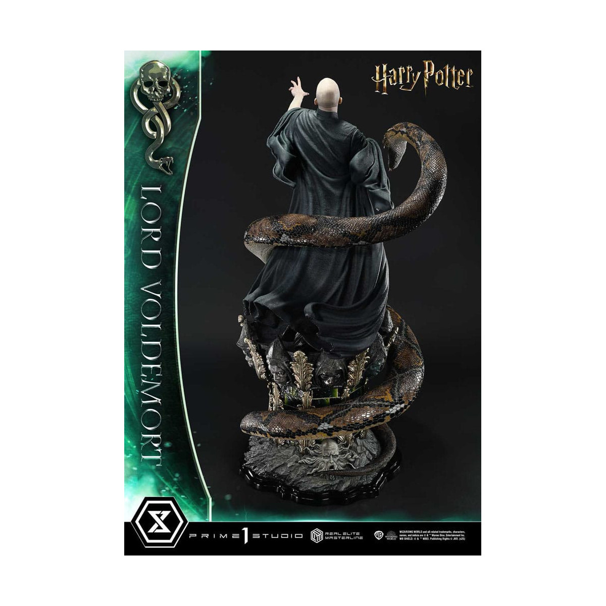 Prime 1 Studio - Statuetta Harry Potter Real Elite Masterline Series 1/4 Lord Voldemort Versione Bonus