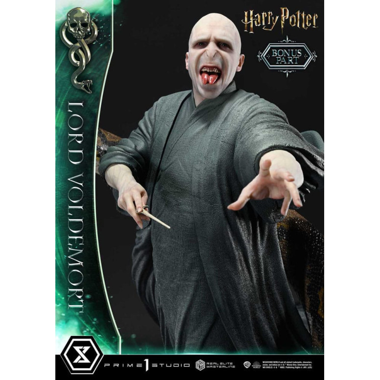 Prime 1 Studio - Statuetta Harry Potter Real Elite Masterline Series 1/4 Lord Voldemort Versione Bonus