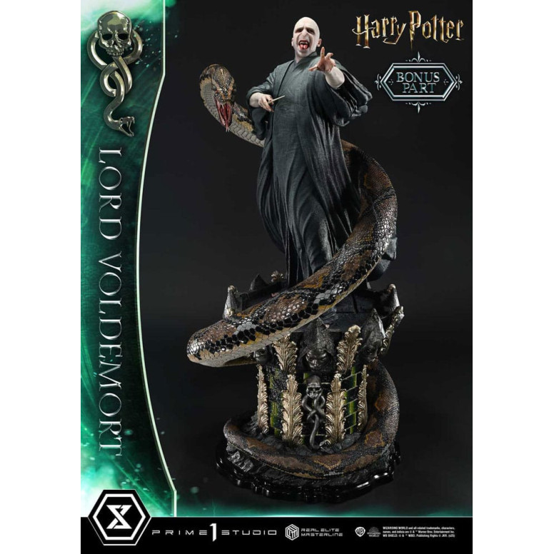 Prime 1 Studio - Statuetta Harry Potter Real Elite Masterline Series 1/4 Lord Voldemort Versione Bonus