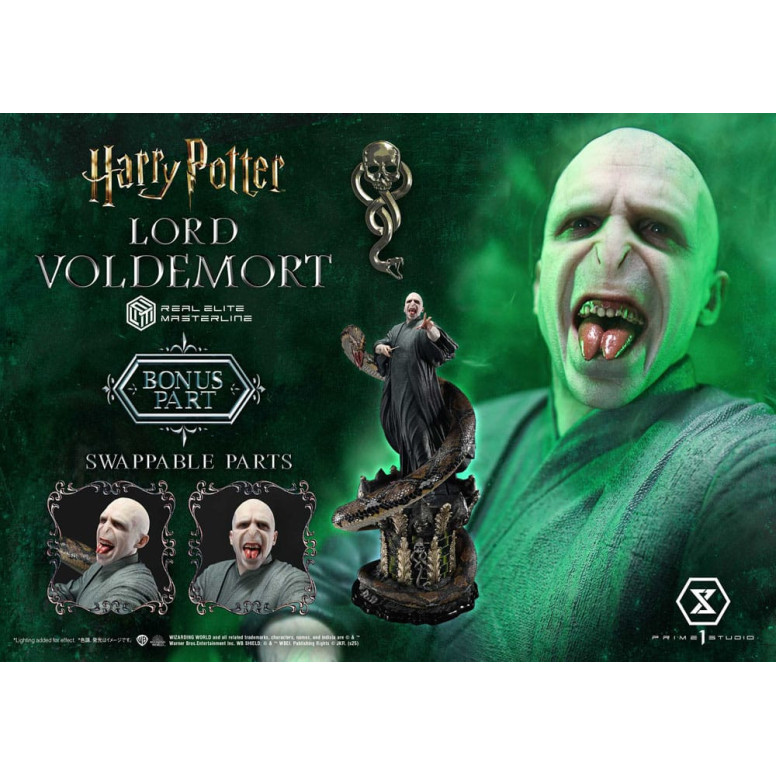 Prime 1 Studio - Statuetta Harry Potter Real Elite Masterline Series 1/4 Lord Voldemort Versione Bonus