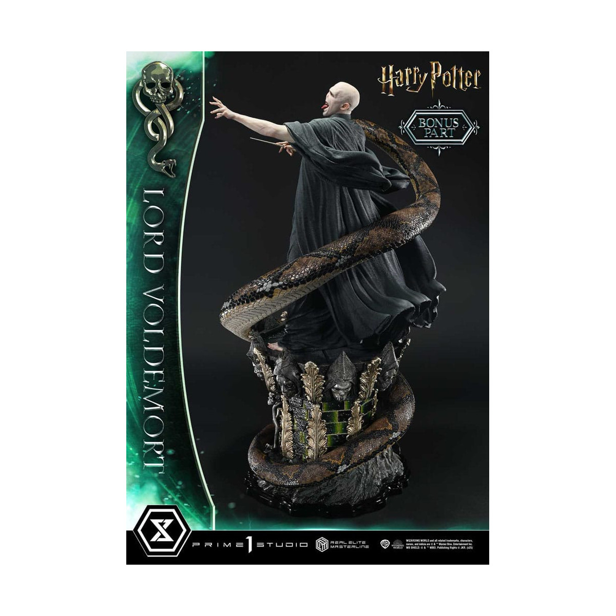 Prime 1 Studio - Statuetta Harry Potter Real Elite Masterline Series 1/4 Lord Voldemort Versione Bonus