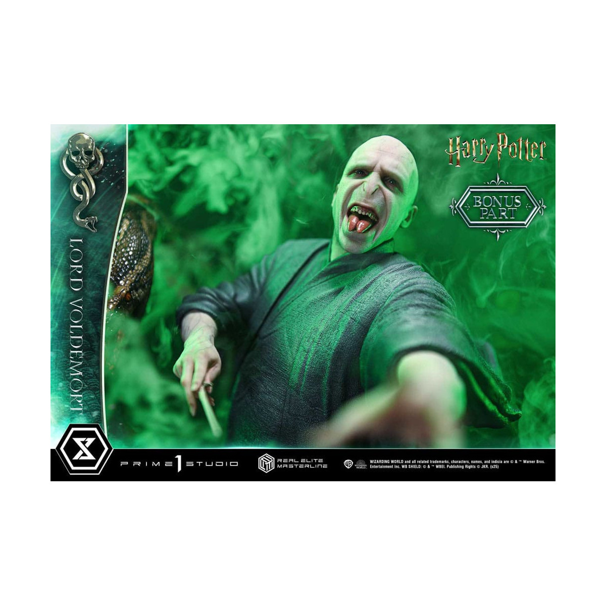 Prime 1 Studio - Statuetta Harry Potter Real Elite Masterline Series 1/4 Lord Voldemort Versione Bonus