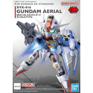 Bandai - Gunpla - SD Gundam Ex-Standard - XVX-016 Gundam Aerial - MOBILE SUIT Gundam: La strega di Mercurio