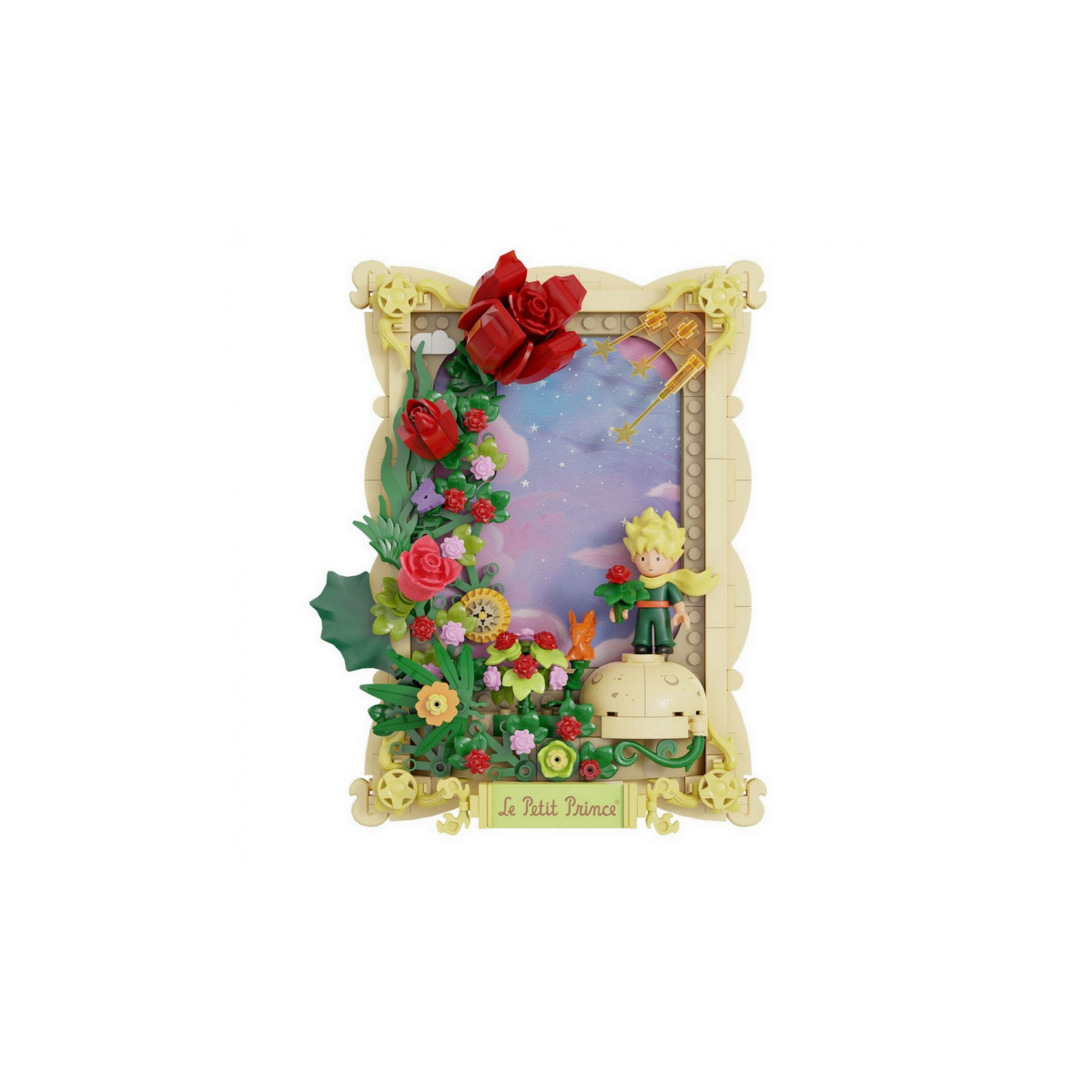 Pantasy - Il Piccolo Principe - Il Piccolo Principe Il ritratto 3D della rosa (set a construire)