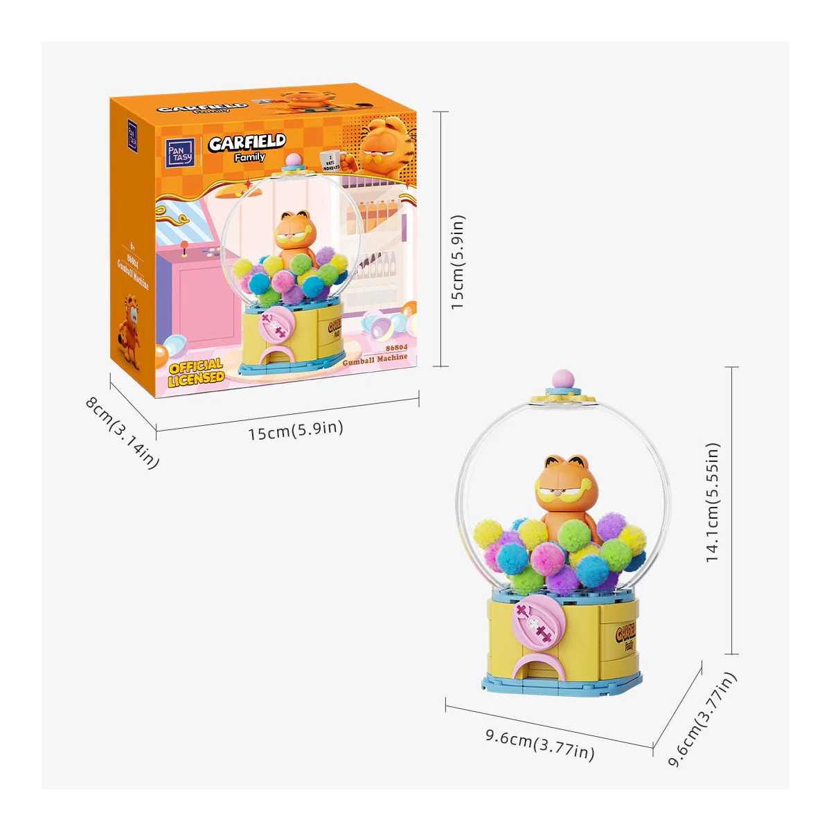 Pantasy - Garfield Serie Crystal Ball - Macchina delle palline (set da costruire)