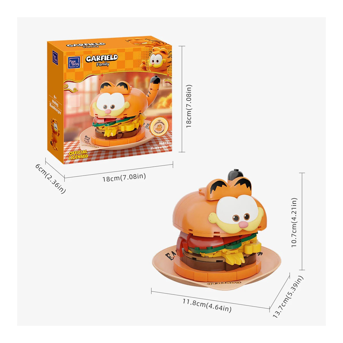 Pantasy - Garfield Foodie Series- Garfield Hamburger (set per la costruzione)