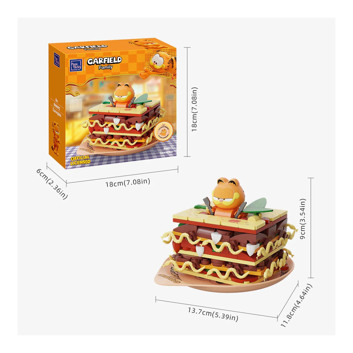 Pantasy - Garfield Foodie Series - Garfield Lasagne (set a construire)