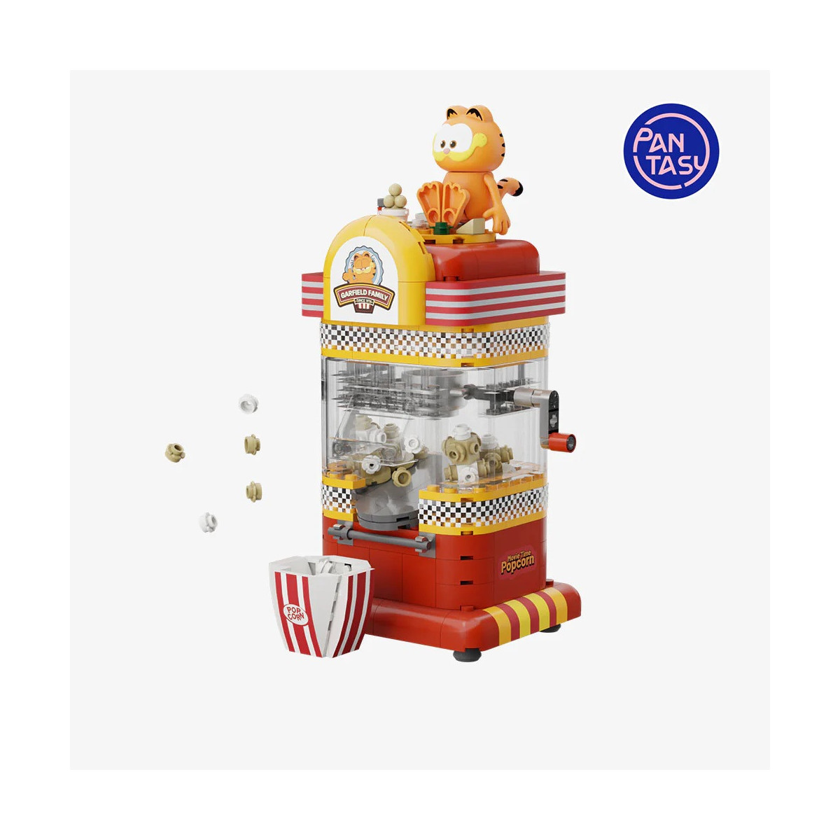 Pantasy - Garfield Serie Macchine Fantastiche - Garfield Macchina per pop corn (set da costruire)