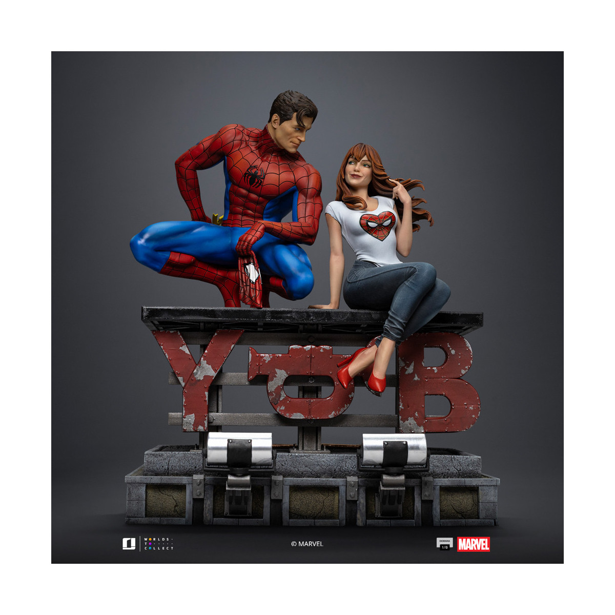 Iron Studios Marvel Comics - Spider-Man e MJ Diorama 1/6