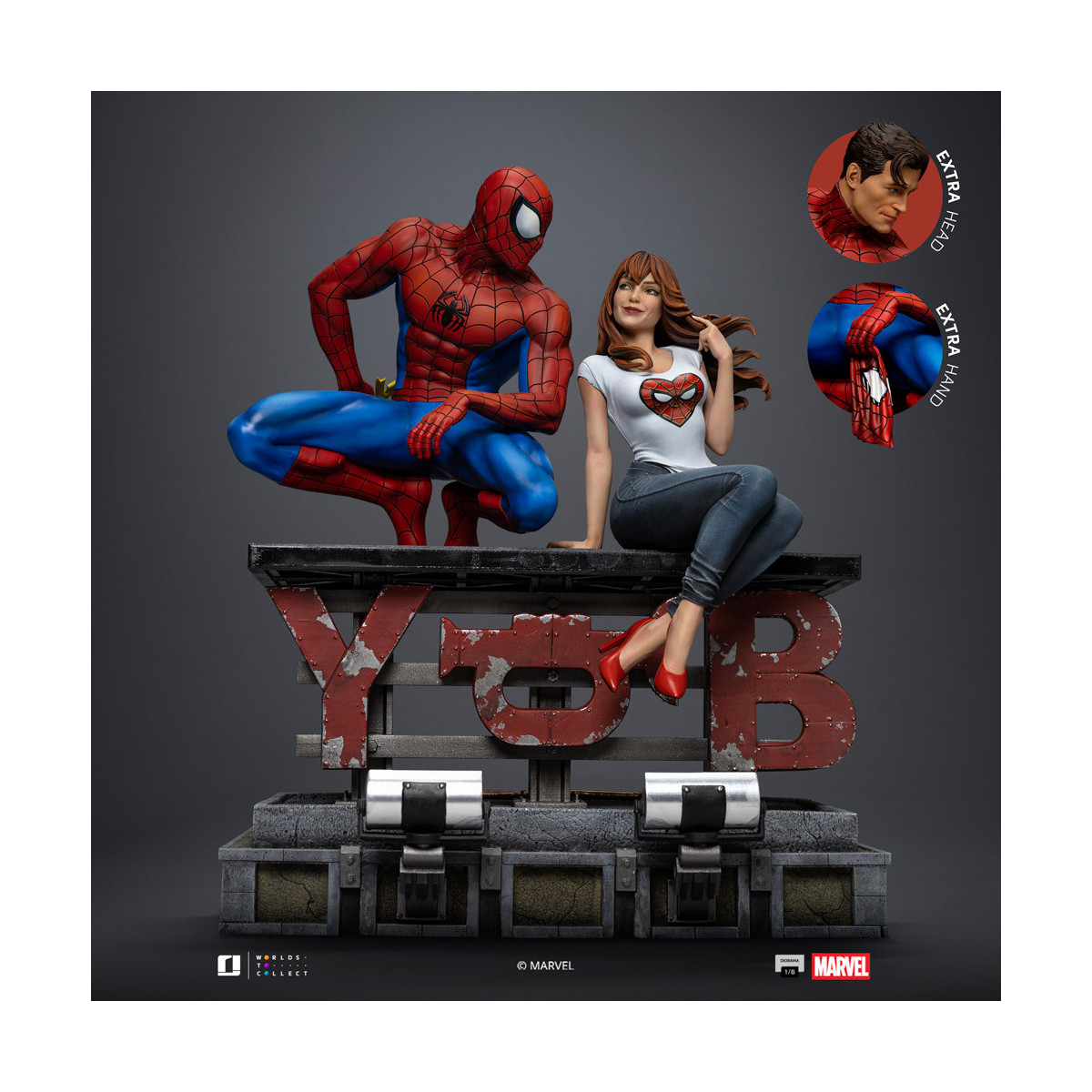 Iron Studios Marvel Comics - Spider-Man e MJ Diorama 1/6