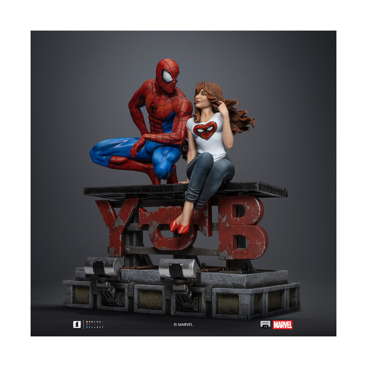 Iron Studios Marvel Comics - Spider-Man e MJ Diorama 1/6