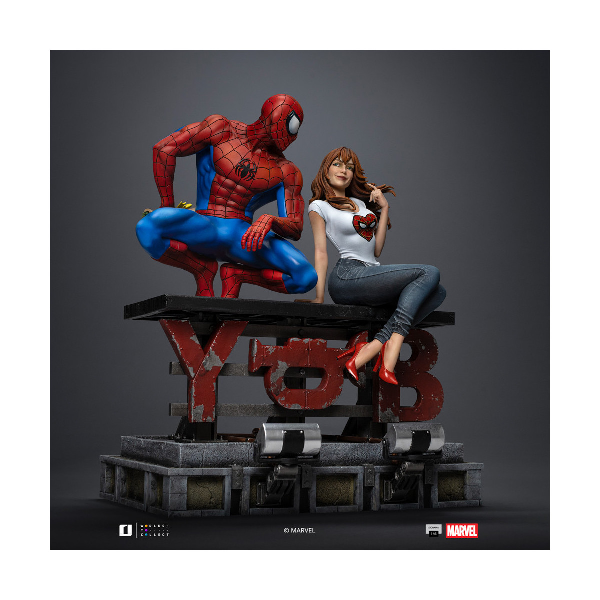 Iron Studios Marvel Comics - Spider-Man e MJ Diorama 1/6
