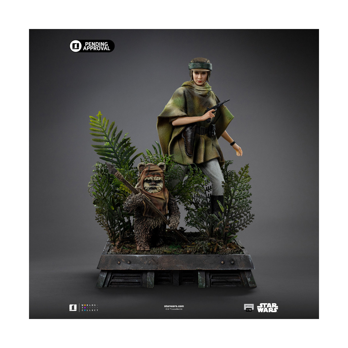 Iron Studios Star Wars - Leia e Wicket Art Scale 1/10 - Il ritorno dello Jedi