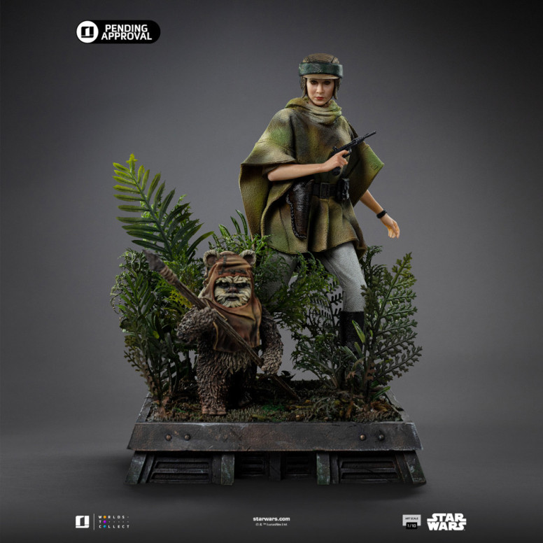 Iron Studios Star Wars - Leia e Wicket Art Scale 1/10 - Il ritorno dello Jedi