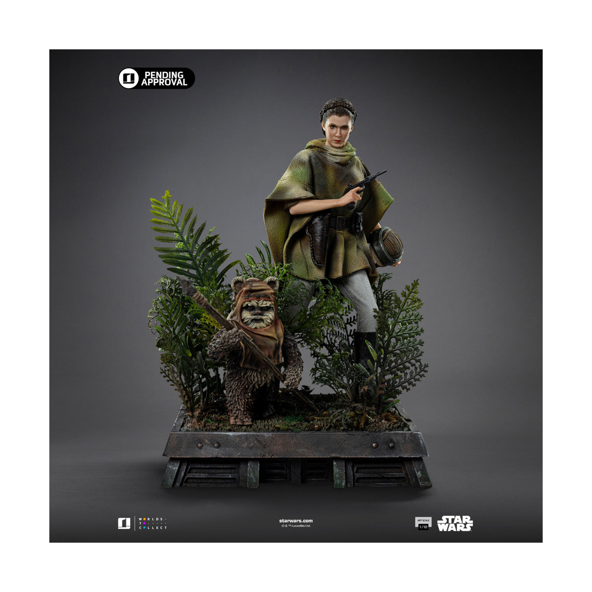Iron Studios Star Wars - Leia e Wicket Art Scale 1/10 - Il ritorno dello Jedi