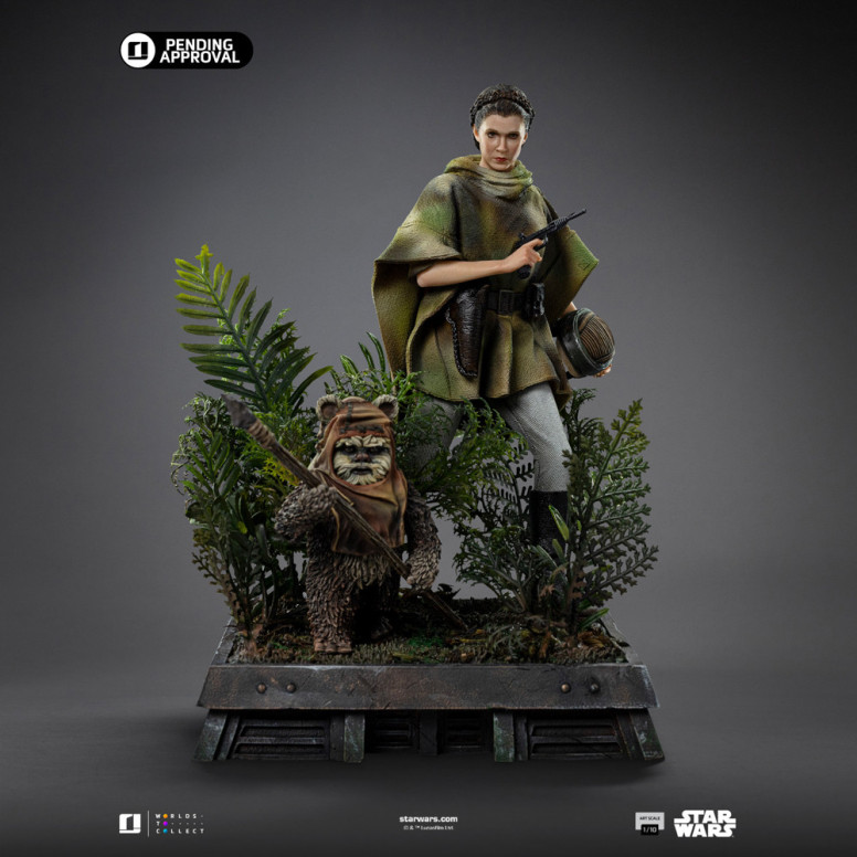 Iron Studios Star Wars - Leia e Wicket Art Scale 1/10 - Il ritorno dello Jedi
