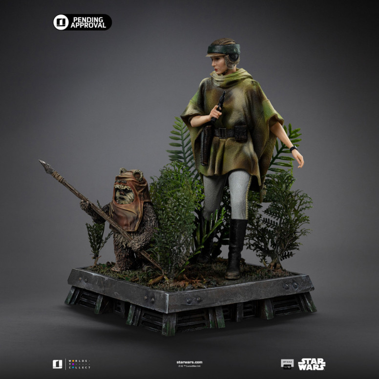 Iron Studios Star Wars - Leia e Wicket Art Scale 1/10 - Il ritorno dello Jedi
