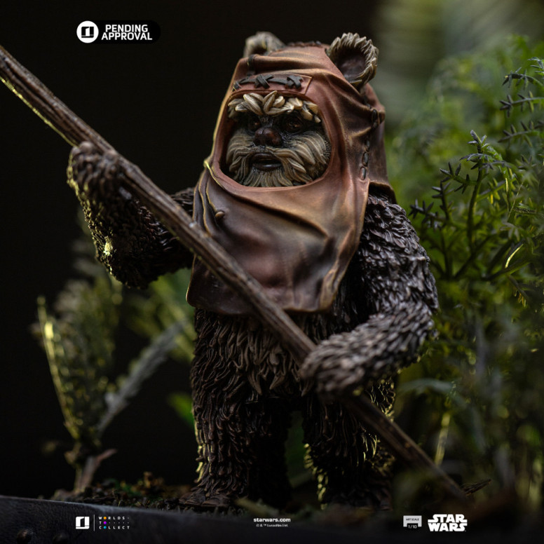 Iron Studios Star Wars - Leia e Wicket Art Scale 1/10 - Il ritorno dello Jedi