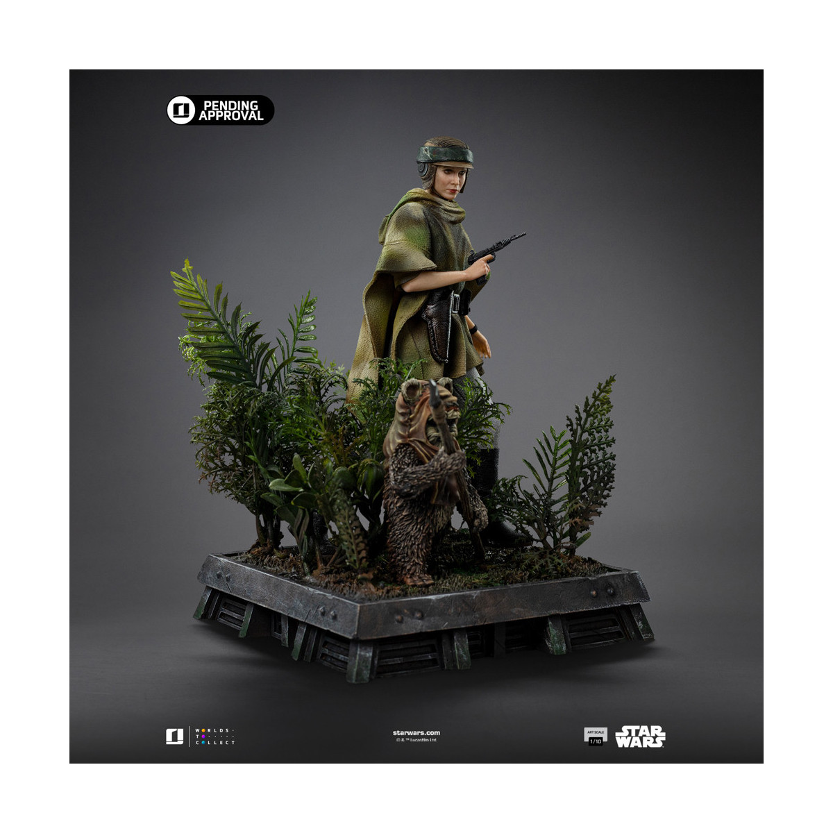 Iron Studios Star Wars - Leia e Wicket Art Scale 1/10 - Il ritorno dello Jedi