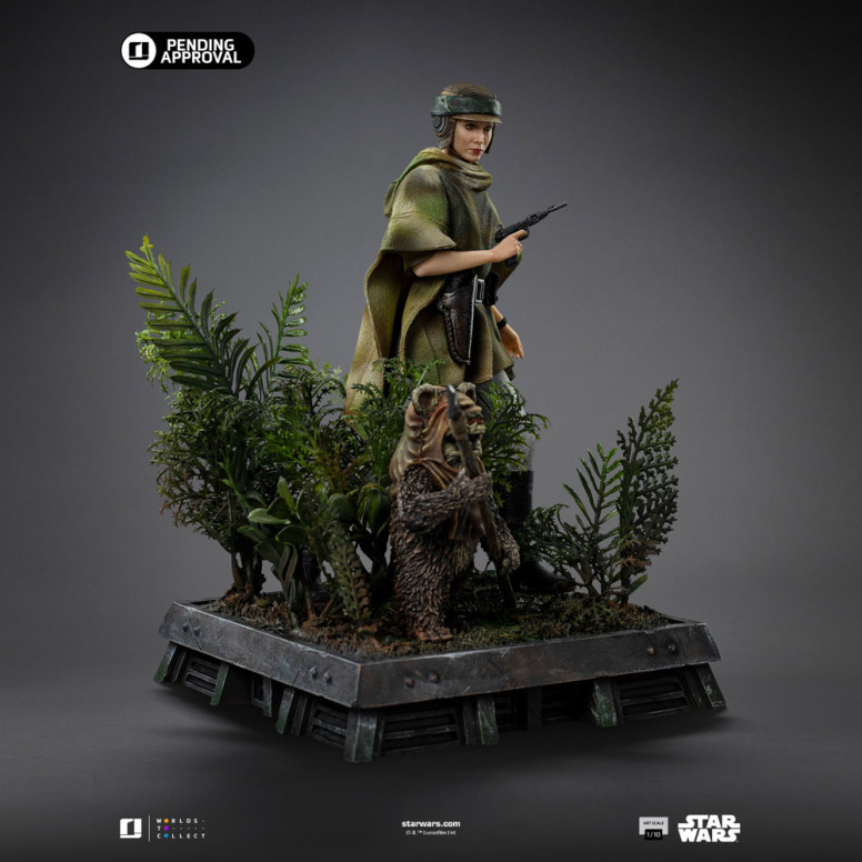 Iron Studios Star Wars - Leia e Wicket Art Scale 1/10 - Il ritorno dello Jedi