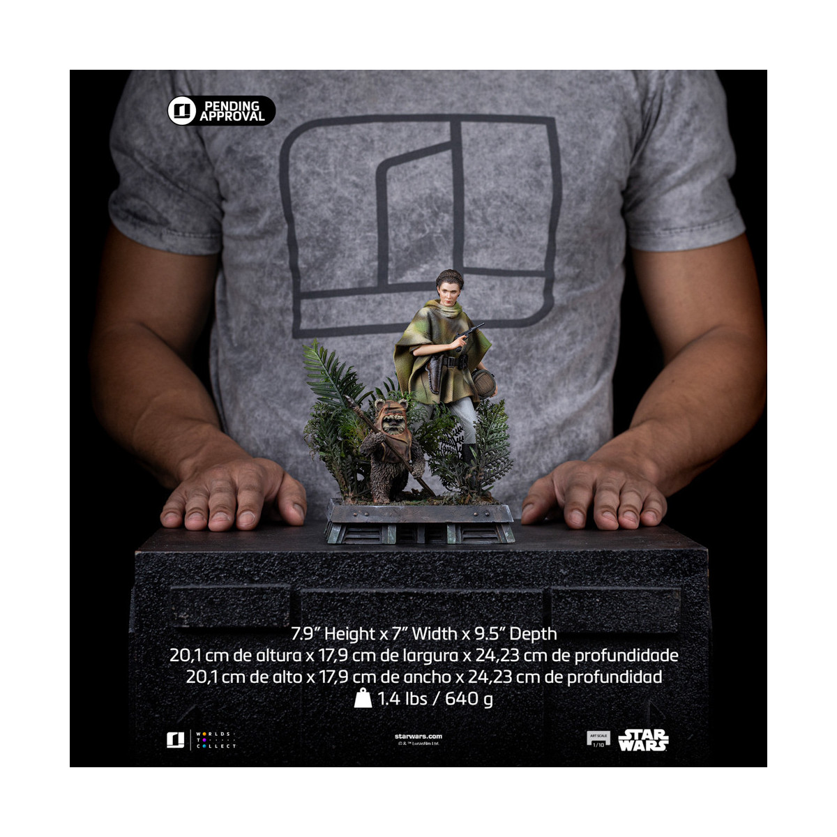 Iron Studios Star Wars - Leia e Wicket Art Scale 1/10 - Il ritorno dello Jedi