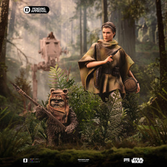 Iron Studios Star Wars - Leia e Wicket Art Scale 1/10 - Il ritorno dello Jedi