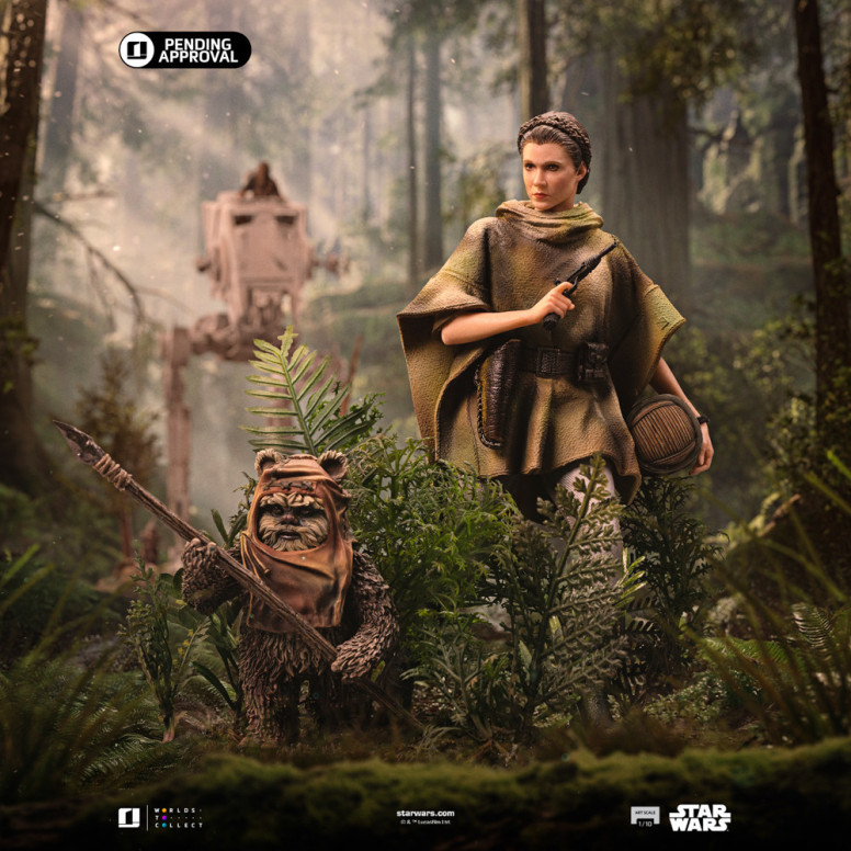 Iron Studios Star Wars - Leia e Wicket Art Scale 1/10 - Il ritorno dello Jedi