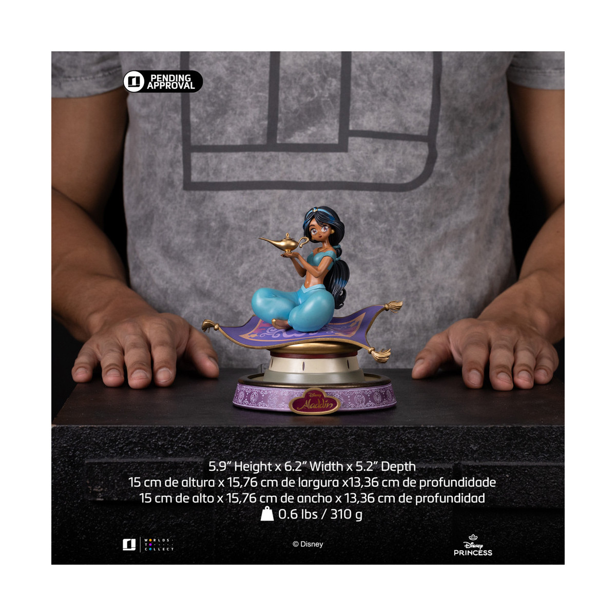 Iron Studios Disney Princess - Jasmine Principessa Anime Arte Scala 1/10