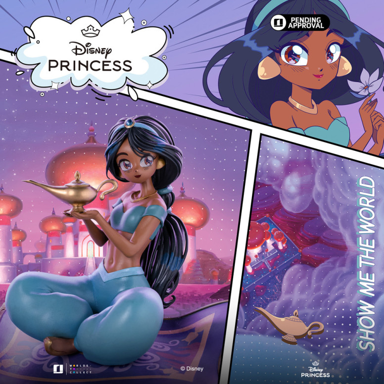 Iron Studios Disney Princess - Jasmine Principessa Anime Arte Scala 1/10