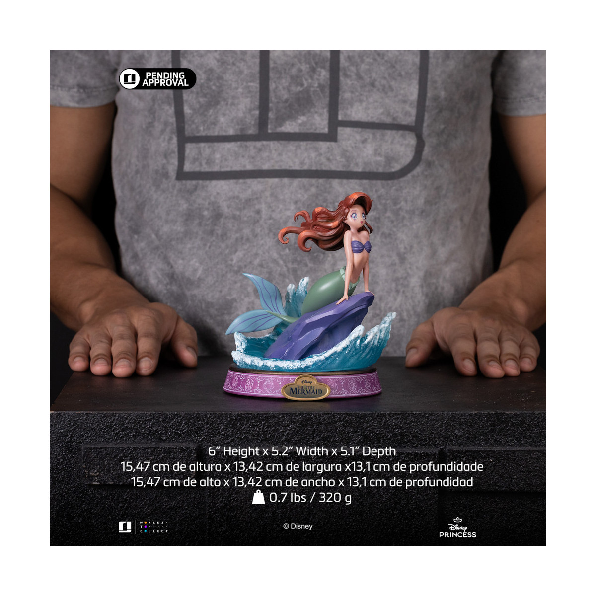 Iron Studios Disney Princess - Ariel Principessa Anime in scala 1/10