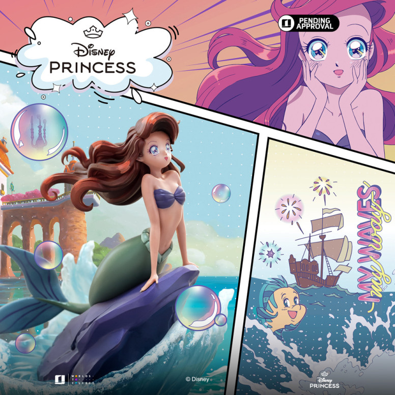 Iron Studios Disney Princess - Ariel Principessa Anime in scala 1/10