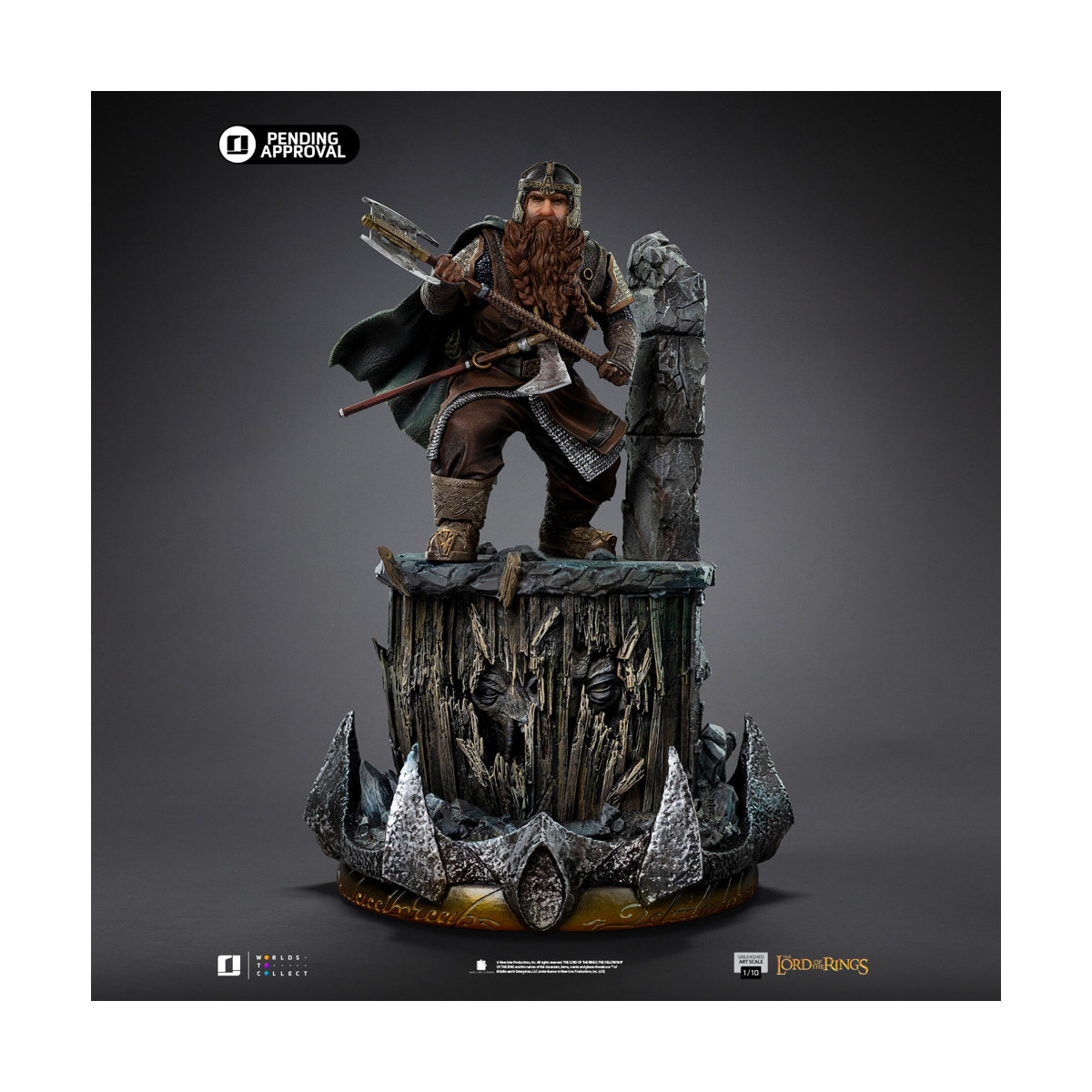 Iron Studios - Gimli scatenato - Il Signore degli Anelli - LOTR Unleashed Art Scale 1/10