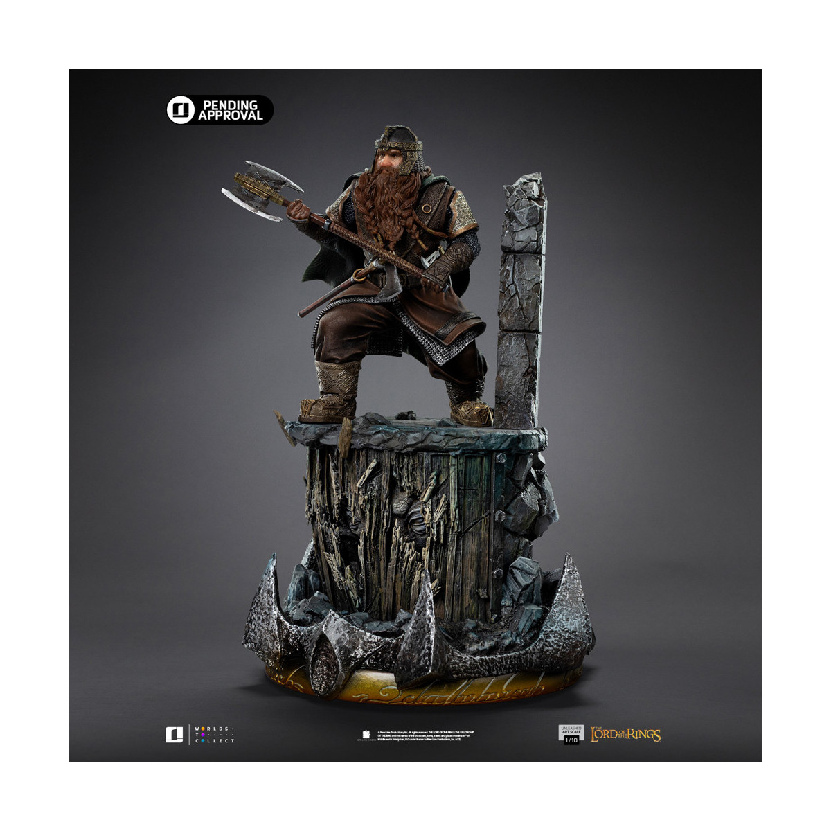 Iron Studios - Gimli scatenato - Il Signore degli Anelli - LOTR Unleashed Art Scale 1/10