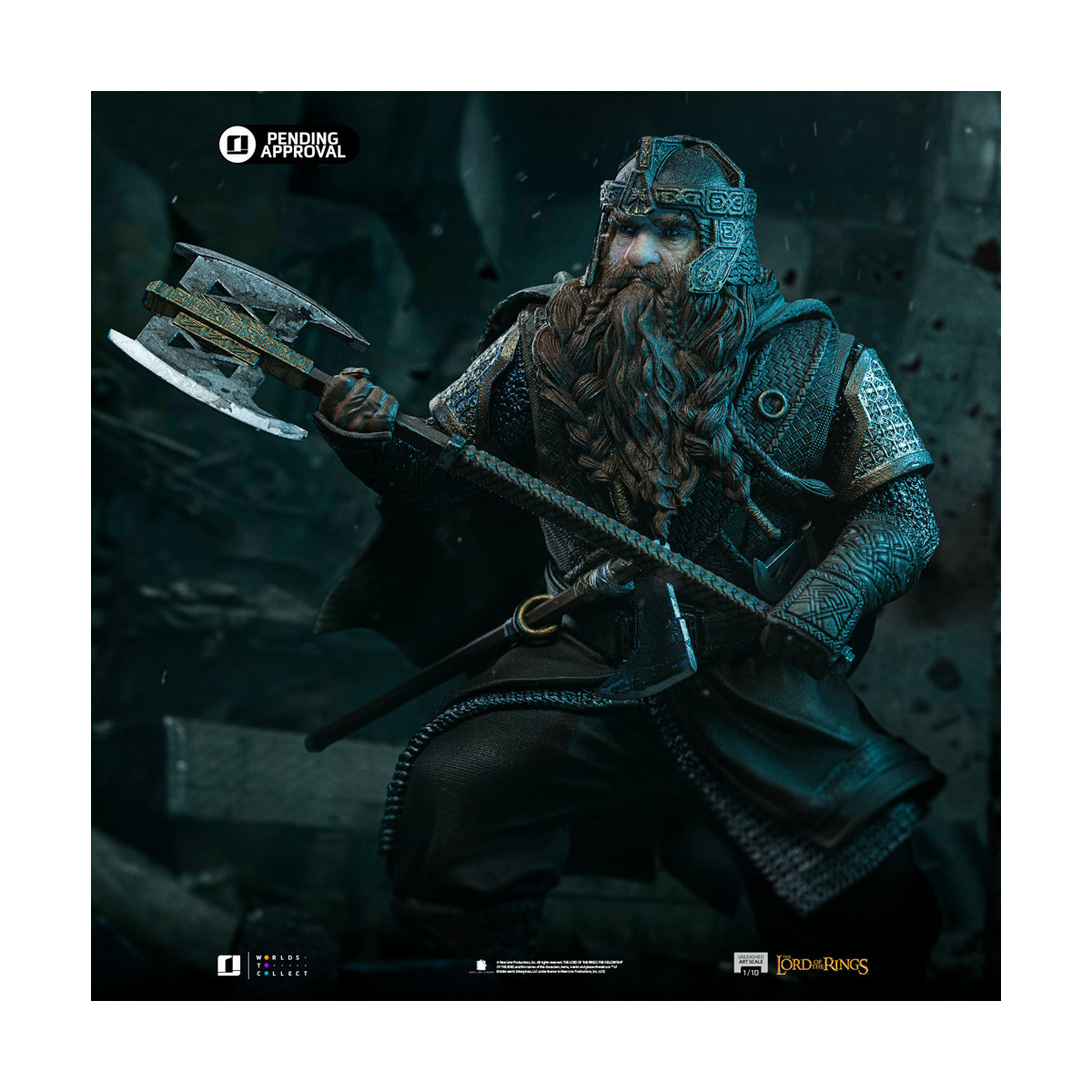 Iron Studios - Gimli scatenato - Il Signore degli Anelli - LOTR Unleashed Art Scale 1/10